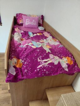 Dětská vyvýšená postel s úložným prostorem - 4