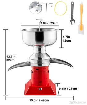 Elektrická odstředivka na mléko 100l/hod - 4
