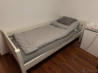 Palanda bílá - masiv buk 200 x 90 cm, výška 175 cm - 4