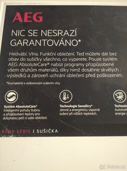 kondenzační sušička prádla Aeg T8DBG 68SC/8kg/A+++ - 4