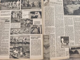 Pevne zviazané športové časopisy Ruch z roku 1949, ročník IV - 4