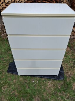 Ikea komoda Malm bílá 6 zásuvek - 4