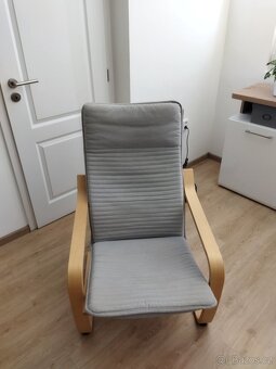 Křeslo ikea šedy potah - 4