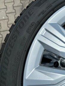 Kompletní alu Audi A4 5x112r18 + 225/4518 zimní Bridgestone - 4