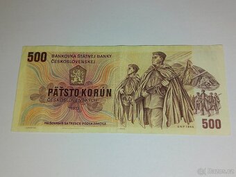 Bankovky Československo - 2 x 100 kčs,10 kčs,10 kčs a 500 kč - 4
