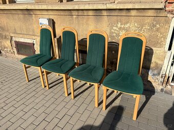 Kuchyňské židle zelené - 4