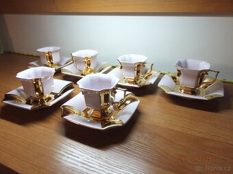 Růžový porcelán šapo Empír H&C Chodov. - 4