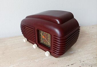 Art Deco starožitné rádio Talisman, krásný stav, plně funkčn - 4