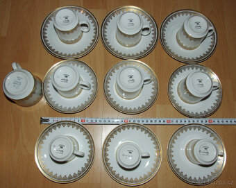 část čajového servisu Josefína - porcelánka Loučky, pěkný - 4