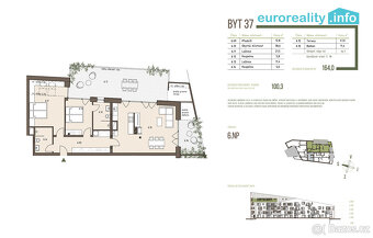 Prodej, apartmán 3+KK, 100,3 m2, balkón, terasa, Železná Rud - 4