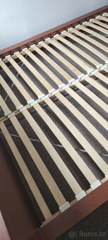 Manželská postel ikea malm tmavě hnědá - 4