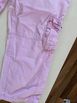 Růžové kraťasy / capri, chybí knoflík na kapse, vel S, Yessi - 4