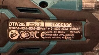 Makita DTW285 utahovák s nabíječkou - 4