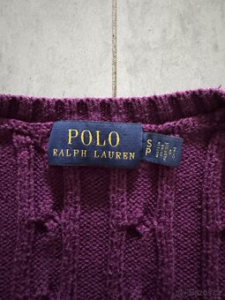 Ralph Lauren Polo fialový svetr - 4