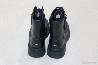 Dívčí kožené kozačky Tommy Hilfiger vel. 36 - 4