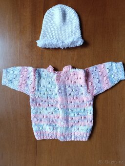 Zimní sada oblečení vel. 56 na holčičku - 4