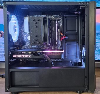 Malé herní PC s RGB RTX3060ti/5500/B450/16GB/2TB/W11-záruka - 4