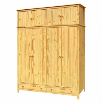 Dřevěná skříň 4dveřová TORINO - 4