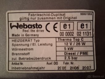 Vw Touareg 7L Webasto - 4