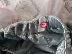 Dívčí Tutu sukně růžovo-šedá - 4