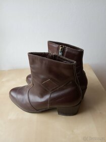 Kotníkové boty - kožené - - retro - 4