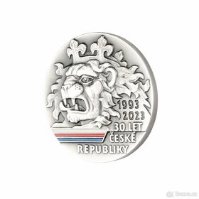Nádherná stříbrná medaile 30 let české státnosti - 4