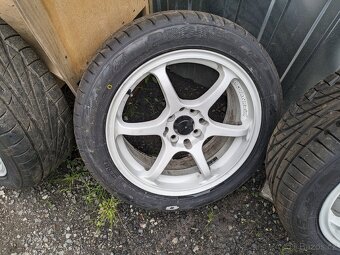 Advan Racing R16 4x100/4x114 nové pneu Toyo 205/50/16 - 4