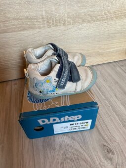 Dětské kožené celoroční botičky D.D. Step - 4
