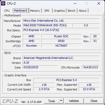 Ryzen7 5800 X3D, 32GB DDR4 3600MHz CL16, MSI TOMAHAWK B550 - 4