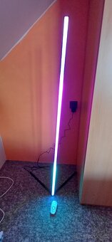 Led barevná stojací lampa na podlahu, dálkový ovladač - 4