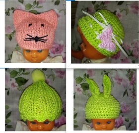 Čepičky pro panenky Zuzanky , BJD, Paola Reina - 4