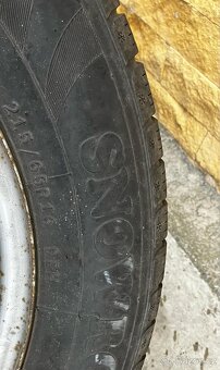 Original disky Subaru Forester + pneu 215/65 r16 zimní - 4