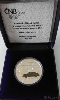 Stříbrná mince osobní automobil TATRA 603 stand. - 4