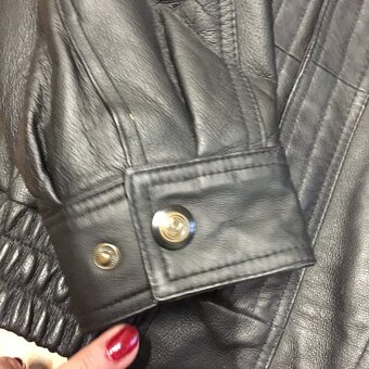 Retro bunda a vesta kožená nenošená luxusní Top stav - 4