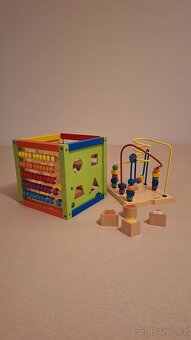 Jouéco Dřevěné hrací centrum - kostka - 4