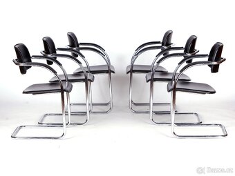 Chromované židle ve 100 % stavu, 6 kusů. - 4