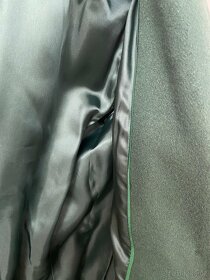 Kabát vlněný zelený a béžový vel 40 Benetton nový - 4