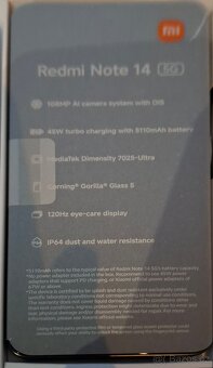 Redmi Note 14 5G 8GB - 4