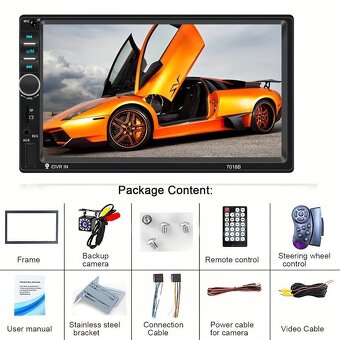7-palcové HD Bluetooth dotykové autoradio ModelCM MP5 PLAYER - 4