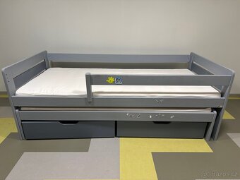 Kvalitní postel s úložným prostorem 90x180 a výsuvným lůžkem - 4