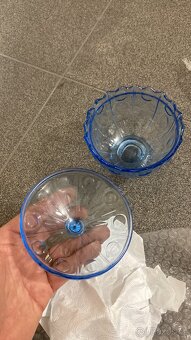 Modrý skeleněný set - 4