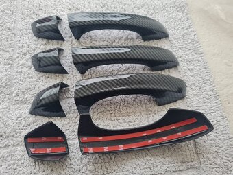 KARBONOVÉ klučky krytky klučiek pre ŠKODA VOLKSWAGEN - 4