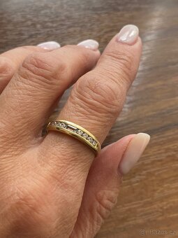 Zlatý dámský prstýnek - 4