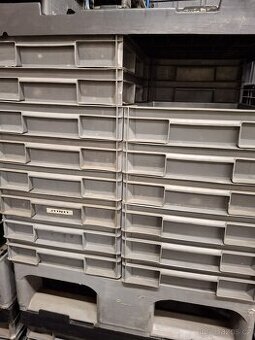 Přepravka 40 x 30 x 8 cm - šedá - 4