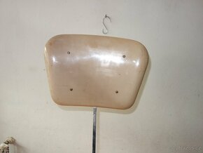 Stará OTOČNÁ židle kov a plast polohovací - 4