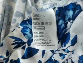 Vel. 38 H&M květované modro bílé šaty - 4