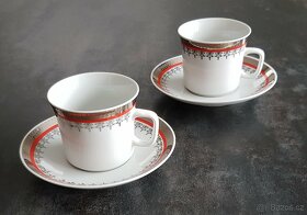 Hrnečky na kávu + podšálky – porcelán Thun VERA - 4