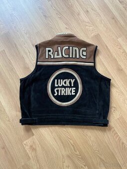 Kožená závodní vesta Lucky Strike Racing - 4