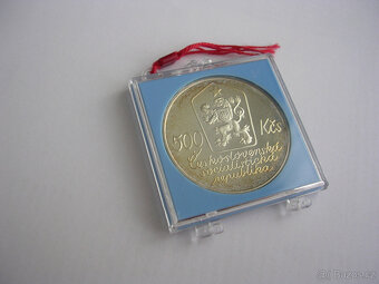 Strieborná pamätná minca 500 Kčs 1987 Josef Lada PROOF - 4