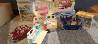 Sylvanian sada 2x autíčko plus karavan - 4